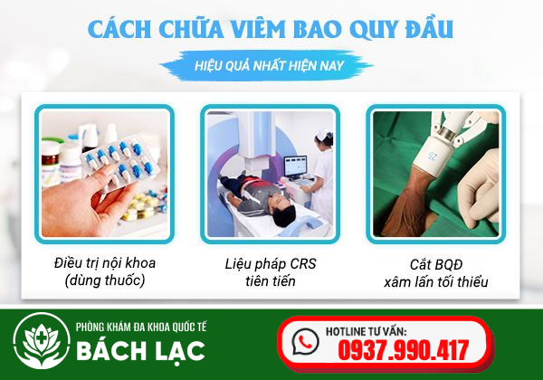 Cách điều trị viêm bao quy đầu hiệu quả