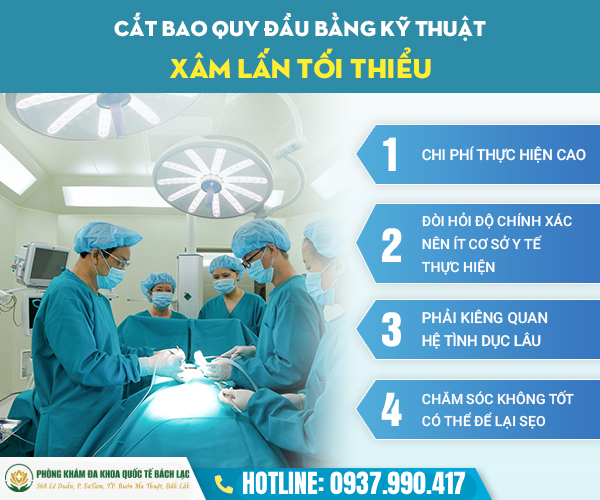 Phương pháp cắt bao quy đầu tại Đa khoa Quốc tế Bách Lạc hiện đại, ít xâm lấn