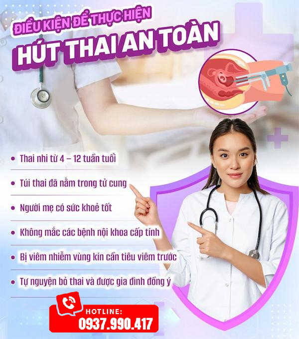 Điều kiện áp dụng phương pháp hút thai chân không