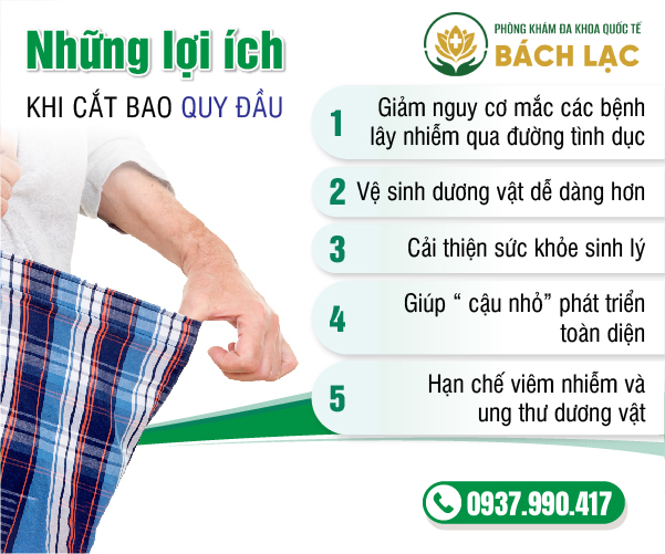 lợi ích khi nam giới cắt bao quy đầu