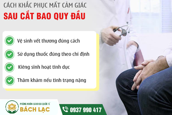 Cách khắc phục tình trạng giảm cảm giác sau khi cắt bao quy đầu