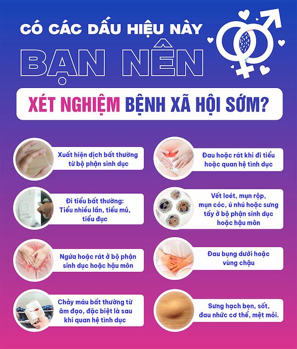 Dấu hiệu cần làm xét nghiệm bệnh xã hội