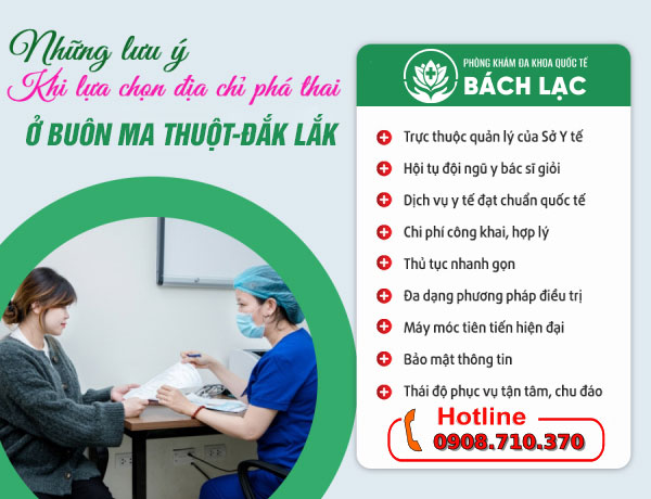 Luu y khi chon dia chi pha thai dak lak