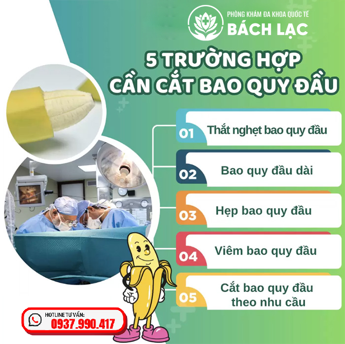 Cắt bao quy đầu khi nào?