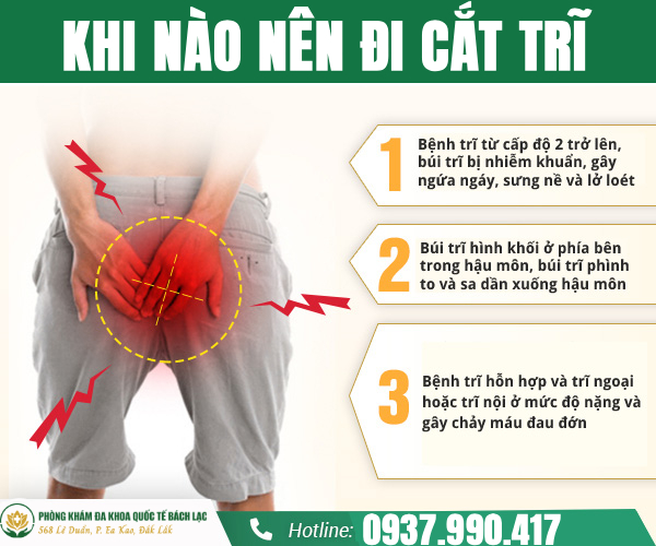 Khi nào người bệnh cần cắt trĩ