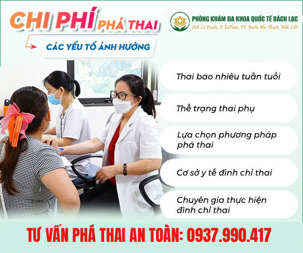 Chi phí phá thai ở Buôn Ma Thuột phụ thuộc vào những yếu tố nào?