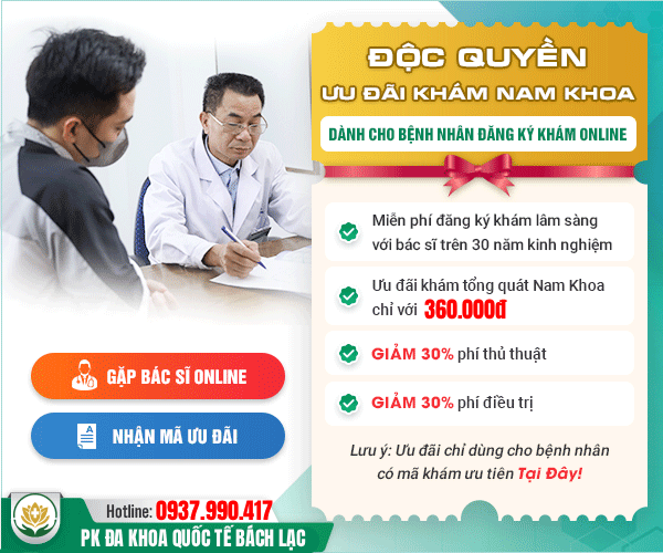 Chi phí khám nam khoa minh bạch, nhiều ưu đãi hấp dẫn