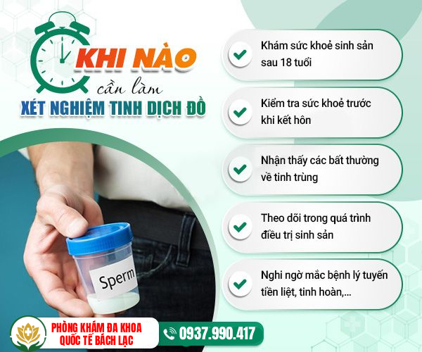 Khi nào nam giới cần xét nghiệm tinh dịch đồ?
