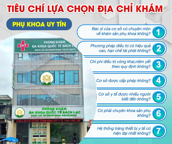 Tiêu chí lựa chọn địa chỉ khám phụ khoa ở Đắk Lắk uy tín