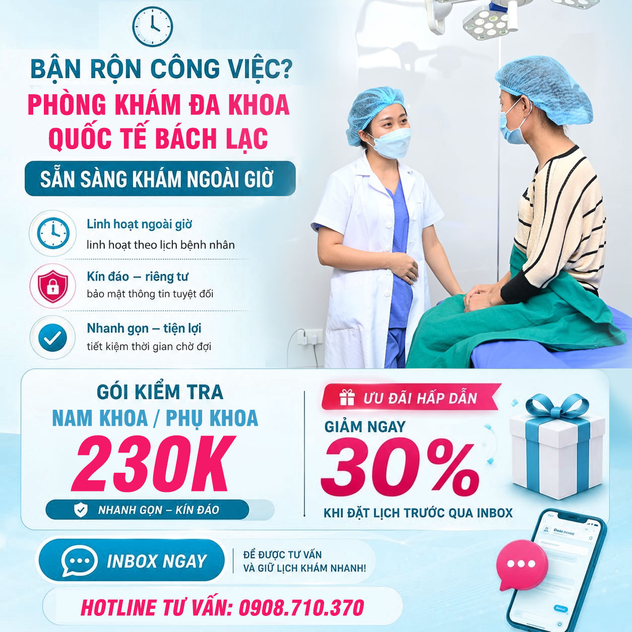 Dịch vụ y tế chất lượng tại phòng khám đa khoa Bách Lạc