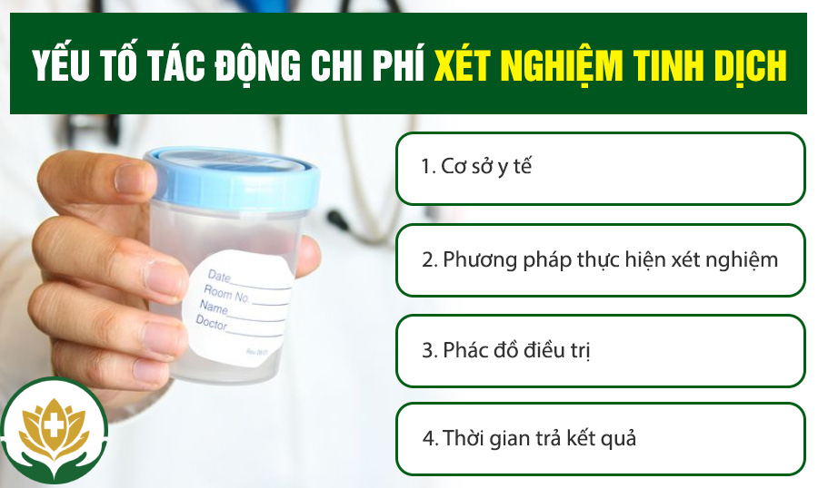 Yếu tố ảnh hưởng đến chi phí xét nghiệm tinh dịch đồ Đắk Lắk giá bao nhiêu?