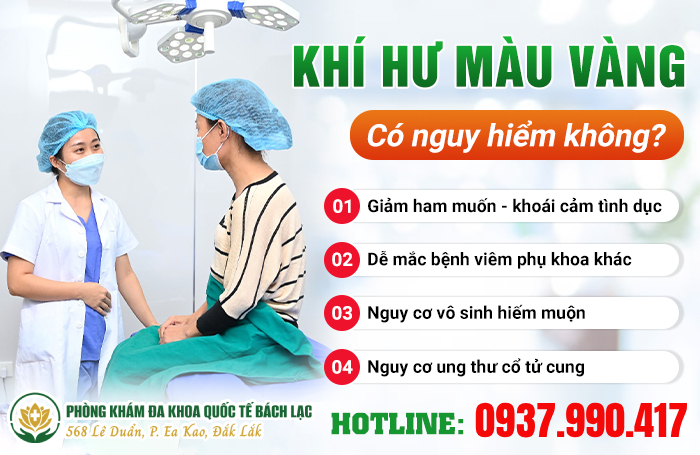 Khí hư màu vàng có nguy hiểm không?