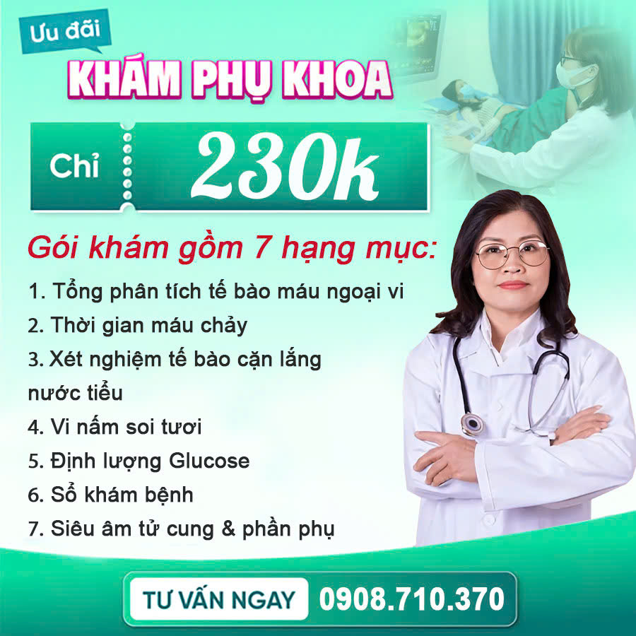 Ưu đãi gói khám phụ khoa chỉ 230k tại đa khoa quốc tế Bách Lạc