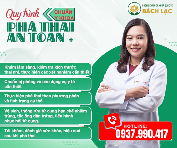 Quy trình phá thai an toàn tại Phòng khám Đa khoa Quốc tế Bách Lạc