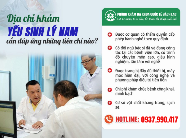 Tiêu chí lựa chọn địa chỉ chữa yếu sinh lý tốt tại Buôn Ma Thuột