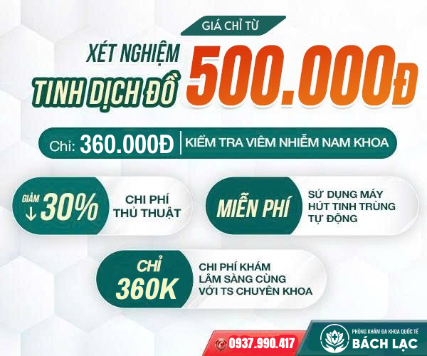 bảng giá xét nghiệm tinh dịch đồ Đắk Lắk