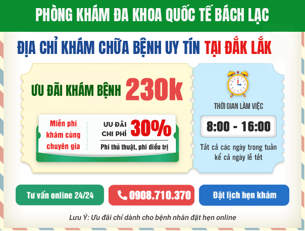 Ưu đãi khám chữa bệnh tại phòng khám đa khoa quốc tế Bách Lạc